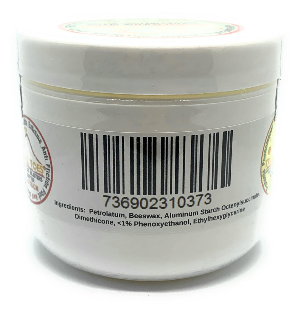 Trail Toes cream applied by hand for quick absorption and comfort.