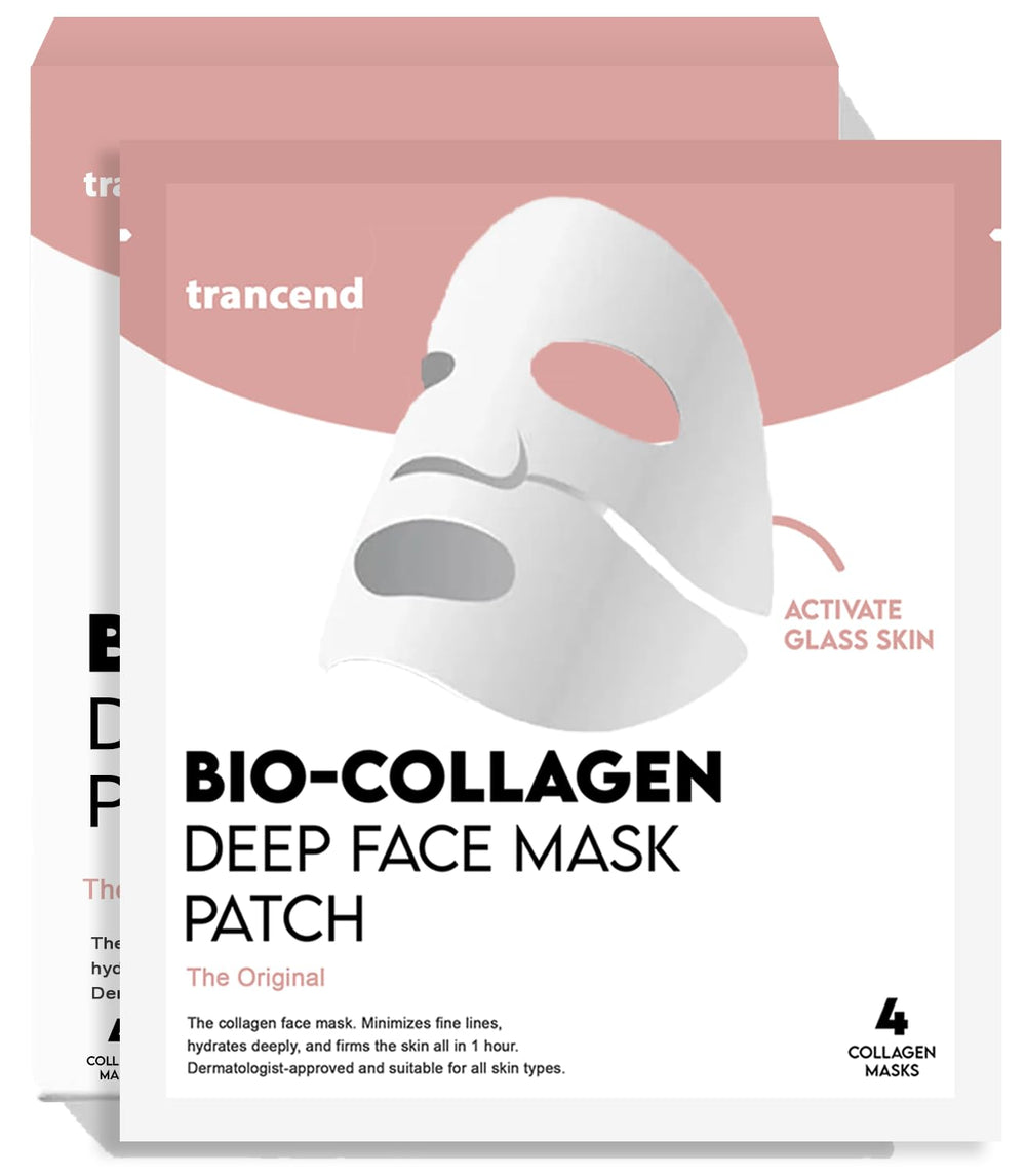 Trancend Real Deep Collagen — masque hydrogel nuit, hydratation en profondeur.