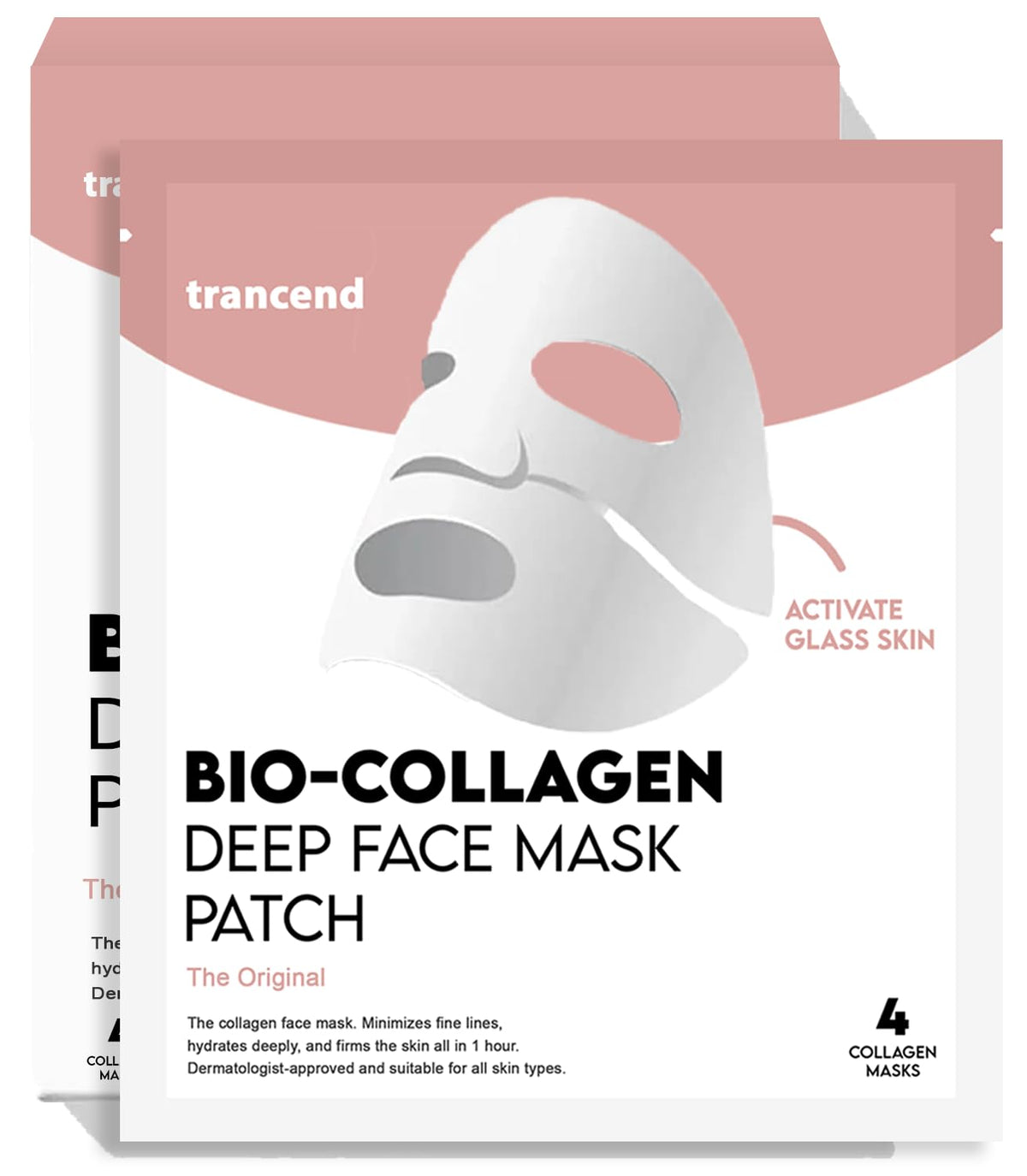 Trancend Real Deep Collagen — masque hydrogel nuit, hydratation en profondeur.