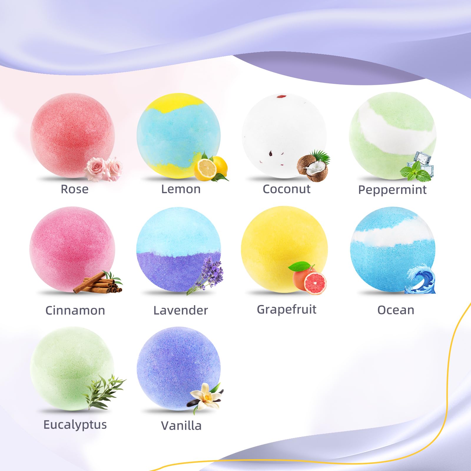 TranquilBliss bombe-bain citron – énergie et fraîcheur pour démarrer la journée