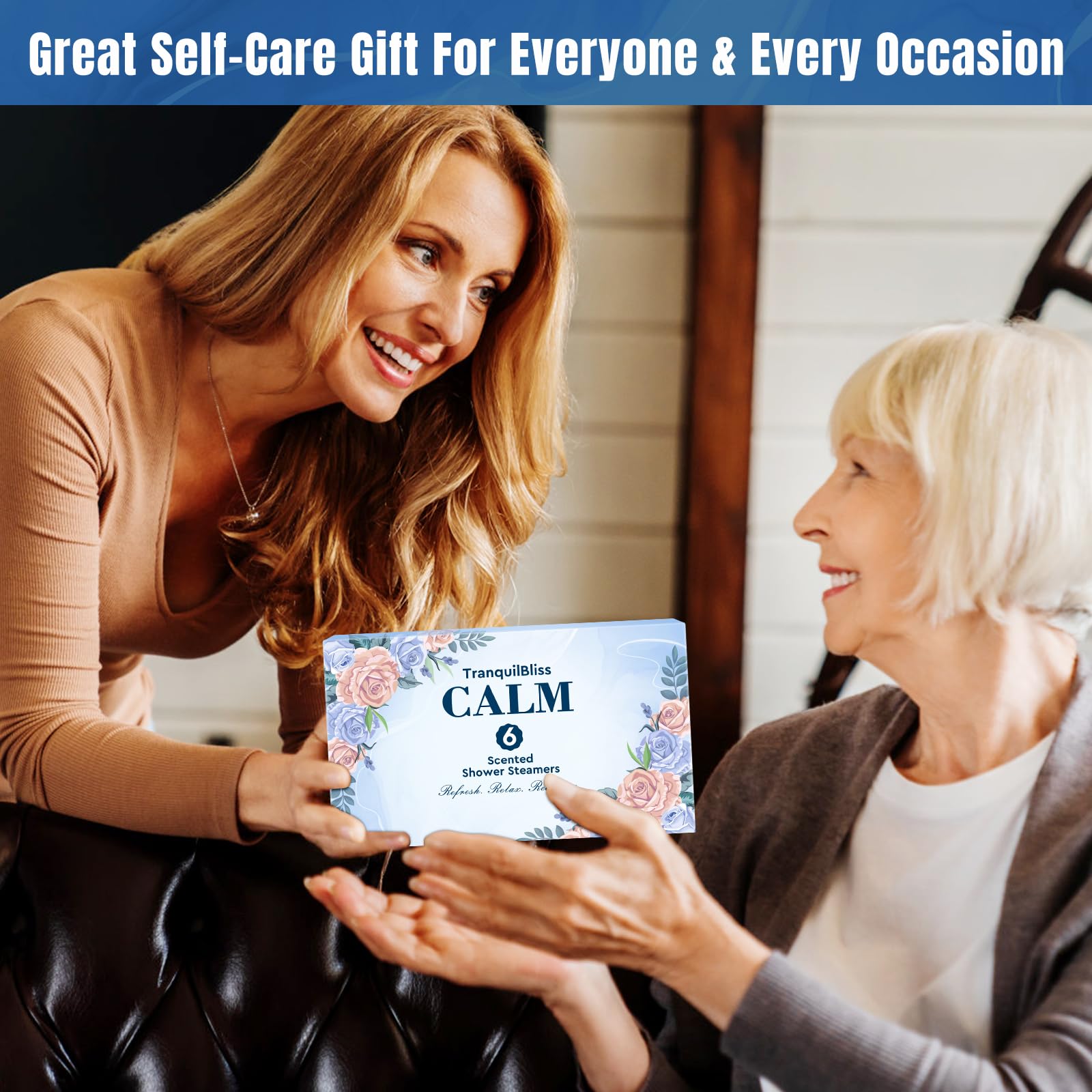 TranquilBliss coffret cadeau galets vapeur, présentation prête à offrir