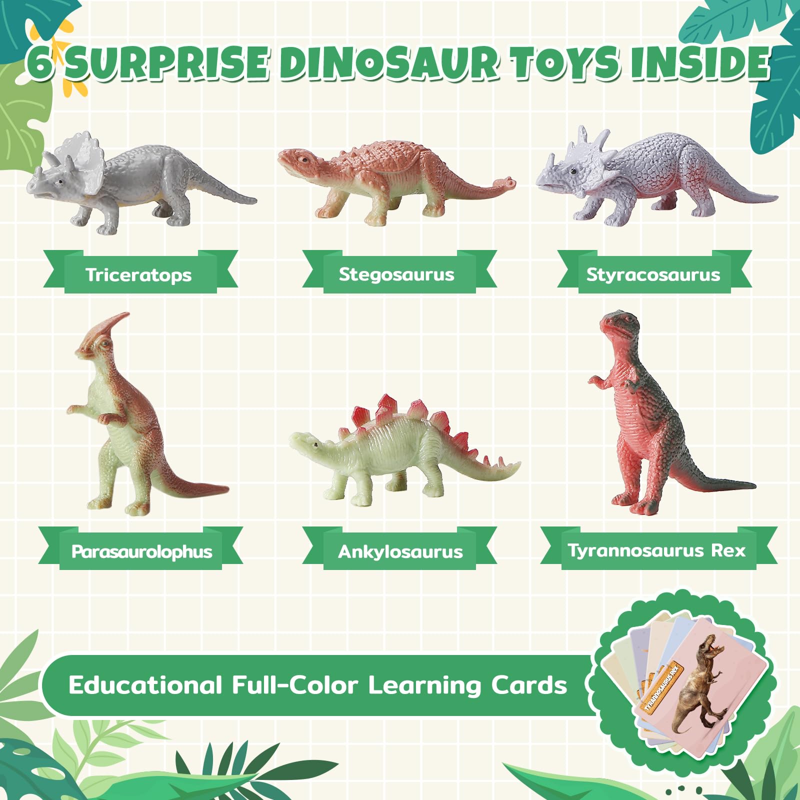 Carte éducative accompagnant le dinosaure TranquilBliss pour apprendre en s’amusant