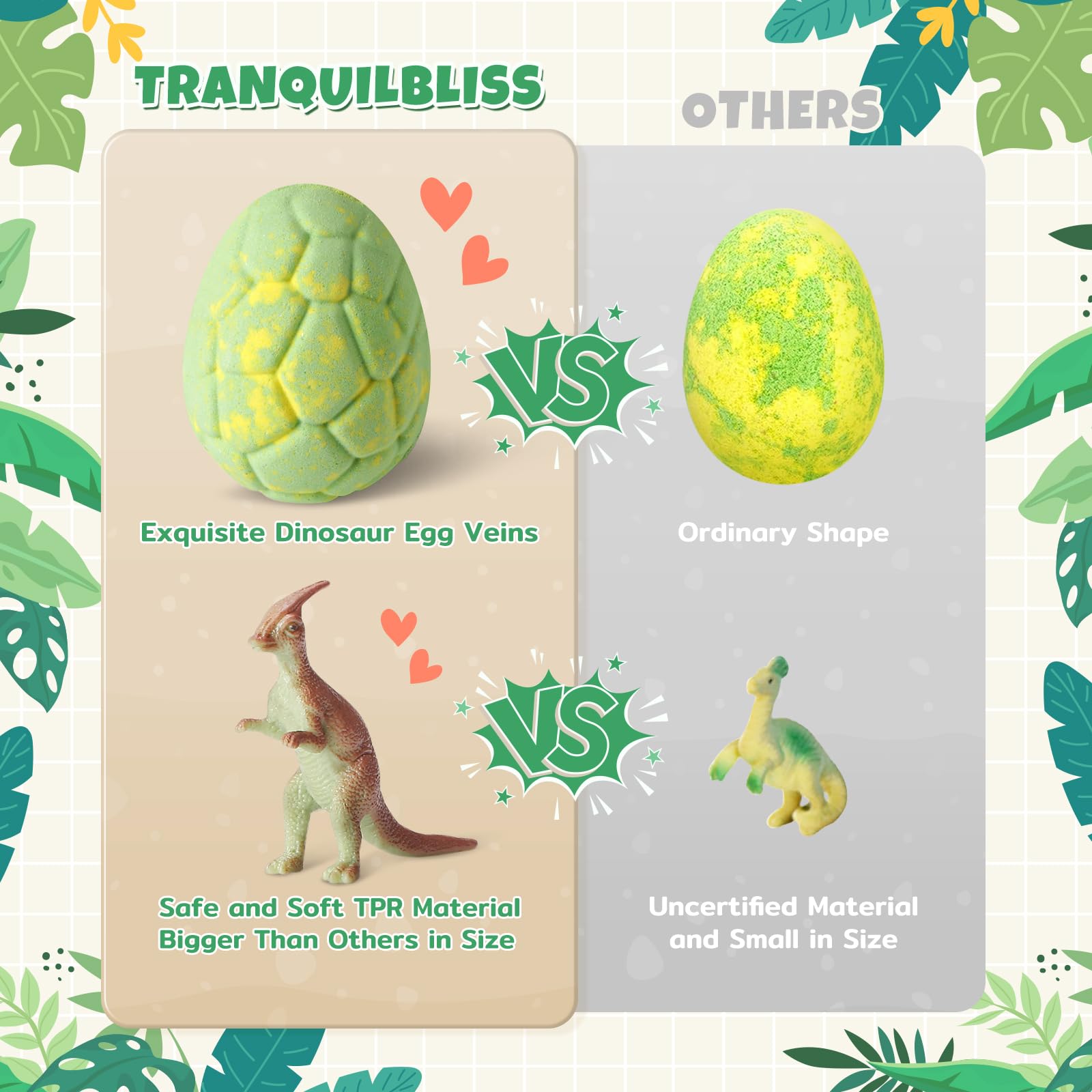Ingrédients sécurisés TranquilBliss adaptés à la peau des enfants