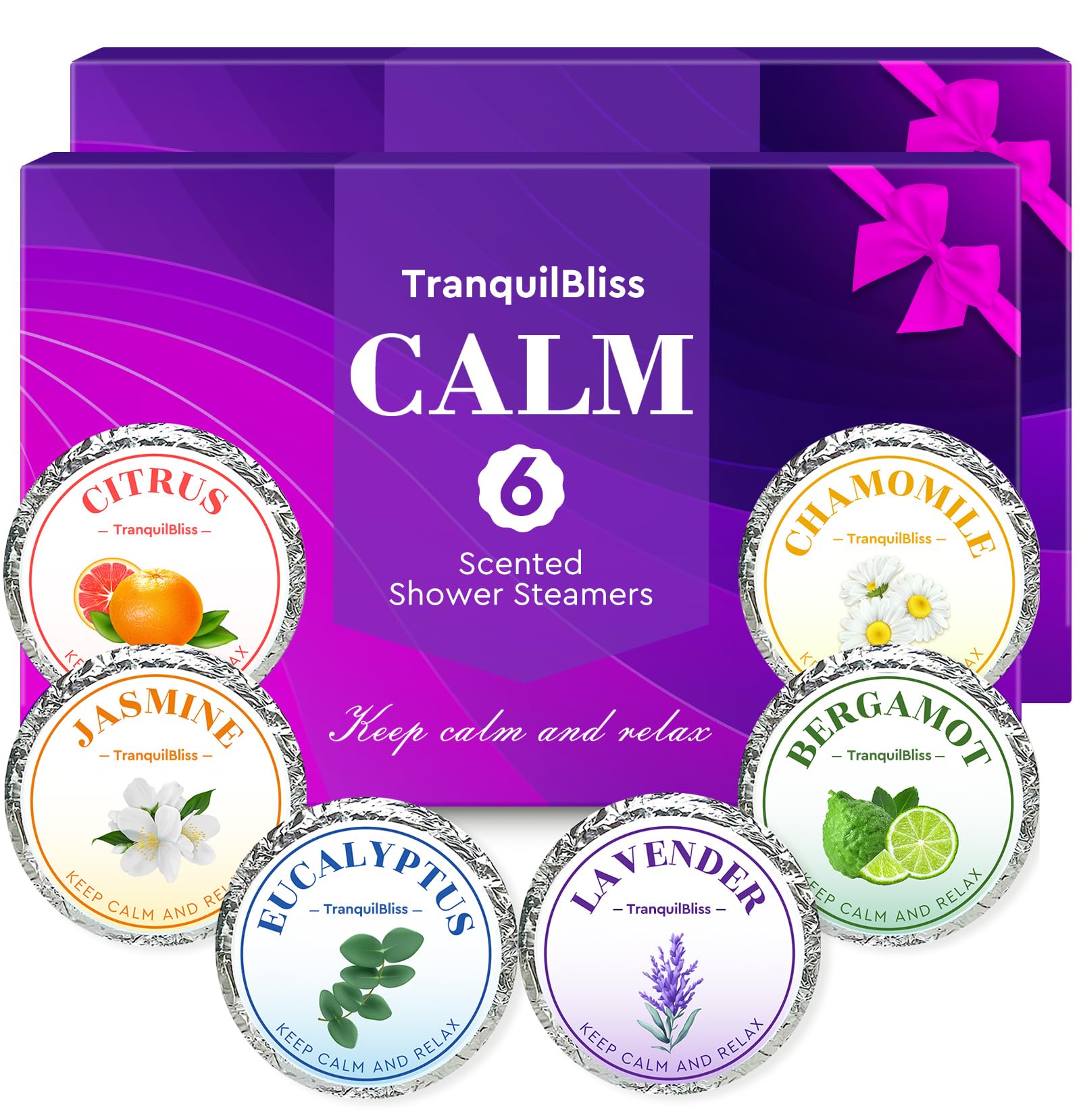 TranquilBliss tablettes douche lavande pour une expérience relaxante et durable.