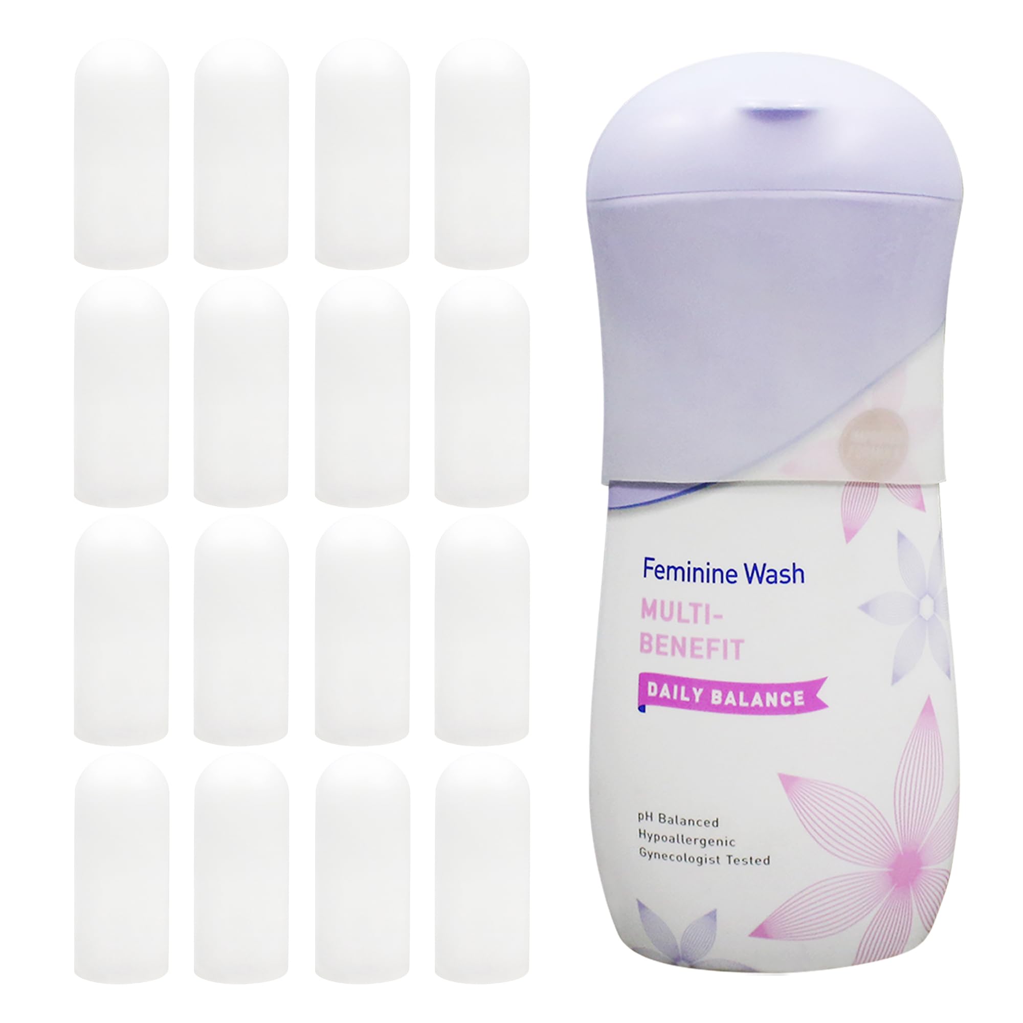 TRANOMOS couvre-bouteille en silicone, voyage sans fuite pour shampoing et lotion