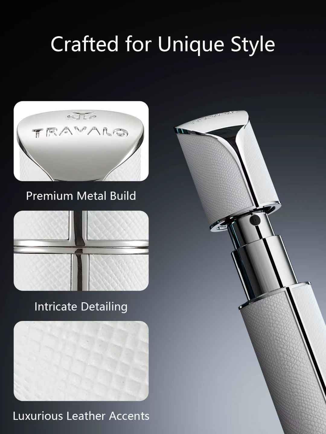 Travalo AQUA, étui portable facilitant l'accès au parfum lors de voyages.