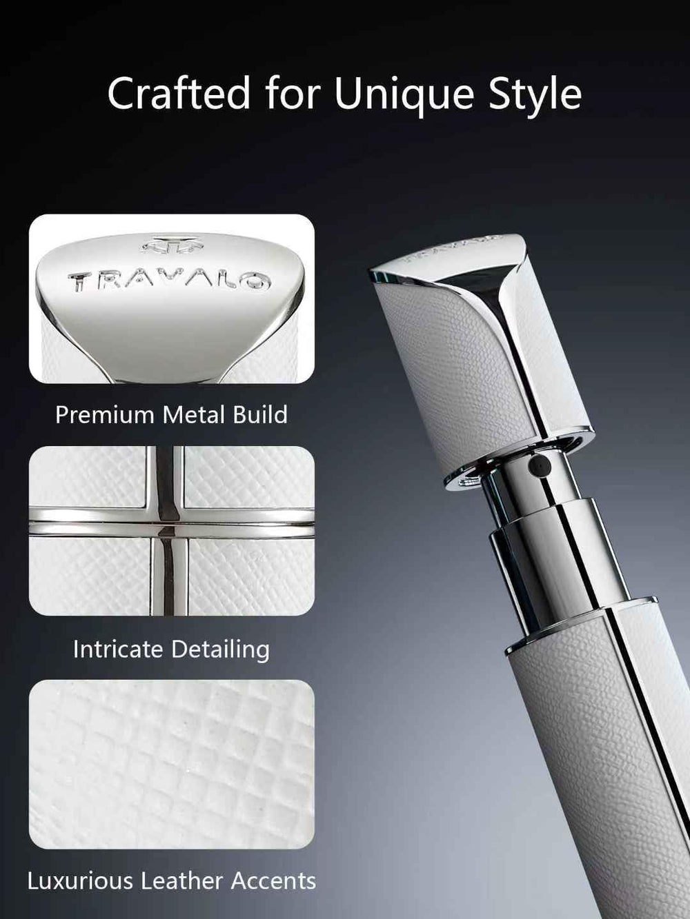 Travalo AQUA, étui portable facilitant l'accès au parfum lors de voyages.
