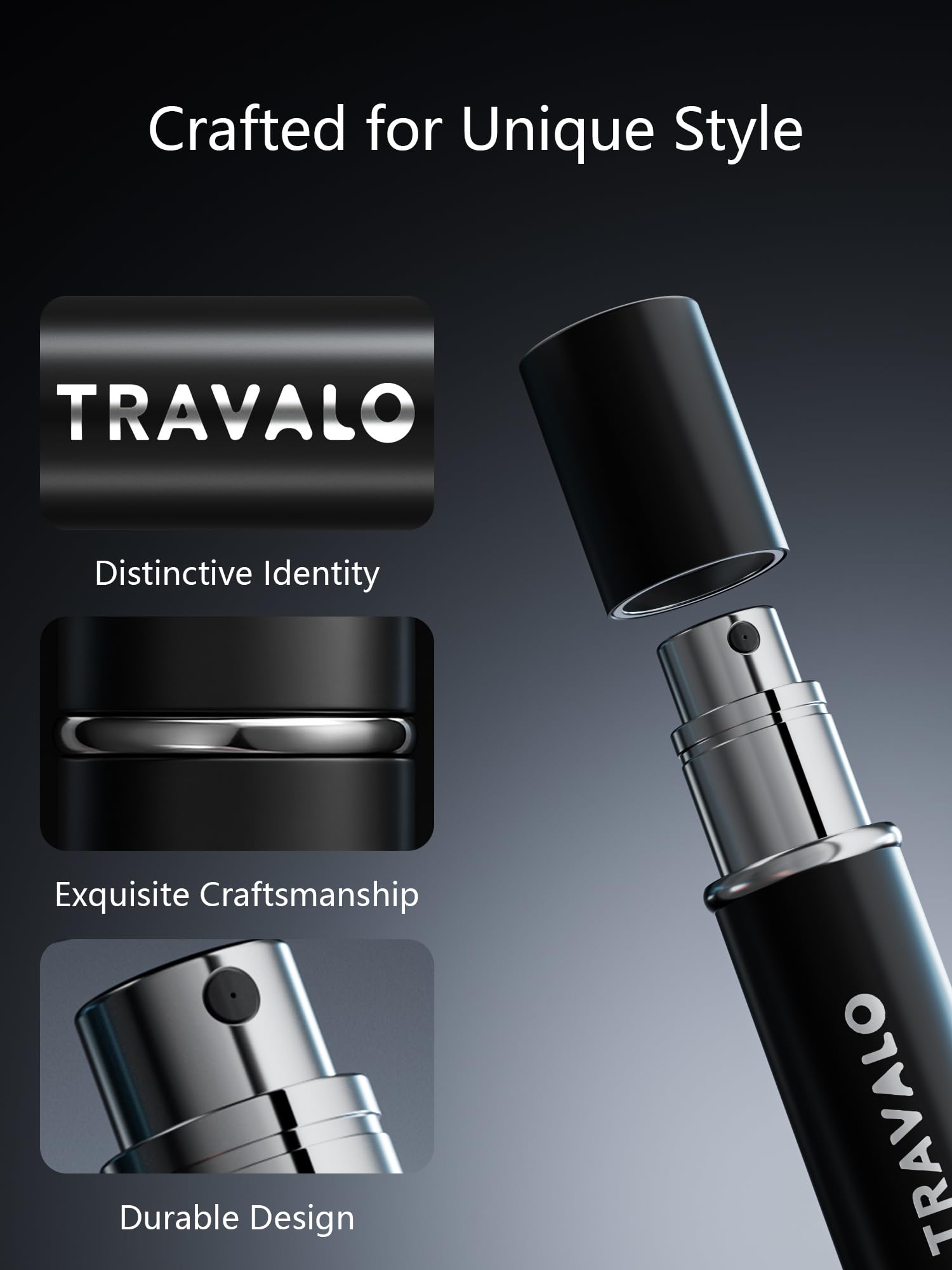 Travalo atomiseur parfum portable se glisse facilement dans poche ou sac