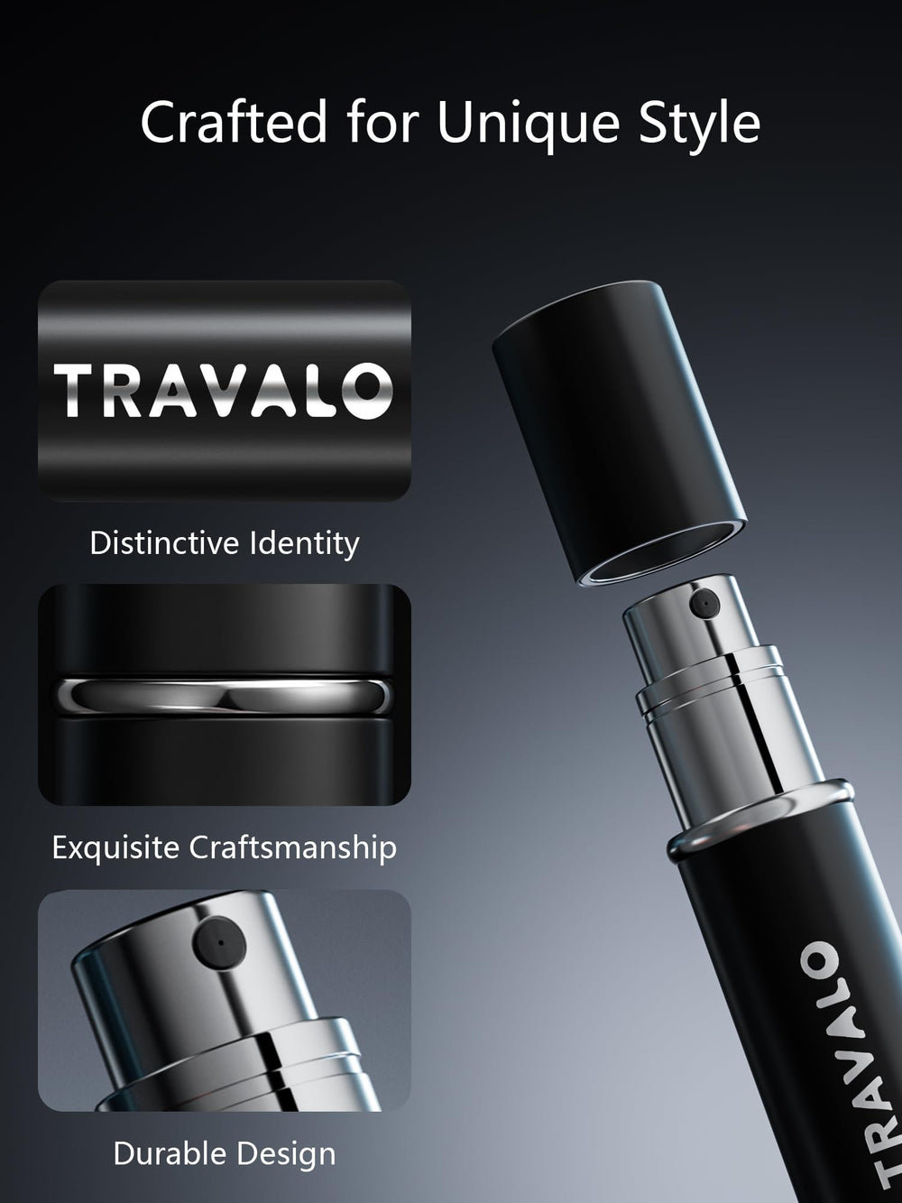Travalo atomiseur parfum portable se glisse facilement dans poche ou sac