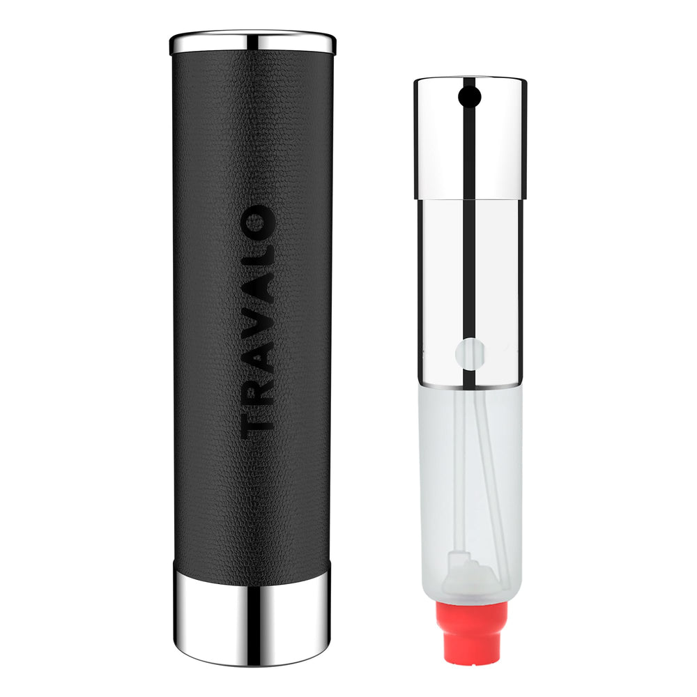 Fenêtre indiquant le niveau de parfum restant sur Travalo Walzer.