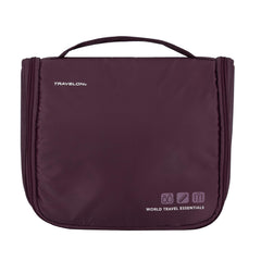 Trousse Travelon avec grand compartiment pour accessoires de toilette.