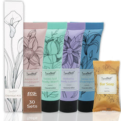 TravelWell Shampoing mini-bouteille, soin pratique pour les séjours en hôtel et hébergements