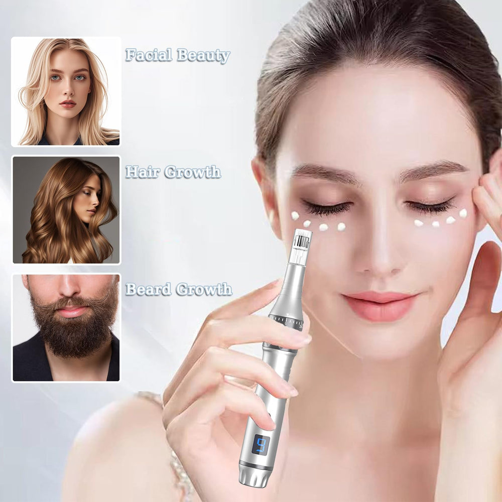 TrDLam Stylo microneedling Cuir Chevelu: routine capillaire douce à domicile.