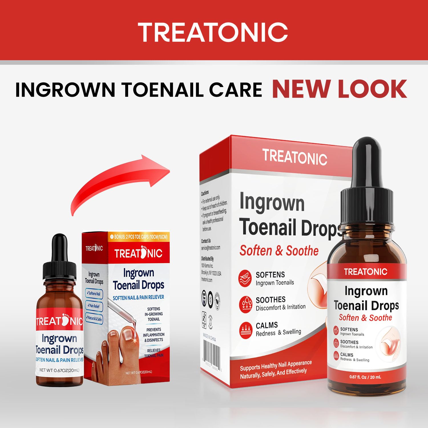 Treatonic Coffret soin ongle incarné – kit pratique pour usage domestique