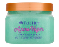 Tree Hut Aurora Nights gommage en bocal, exfoliation douce pour peau lisse.