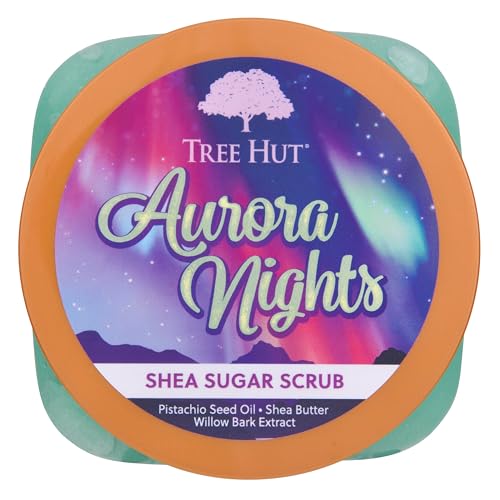 Texture sucre Tree Hut Aurora Nights, peau plus lumineuse.