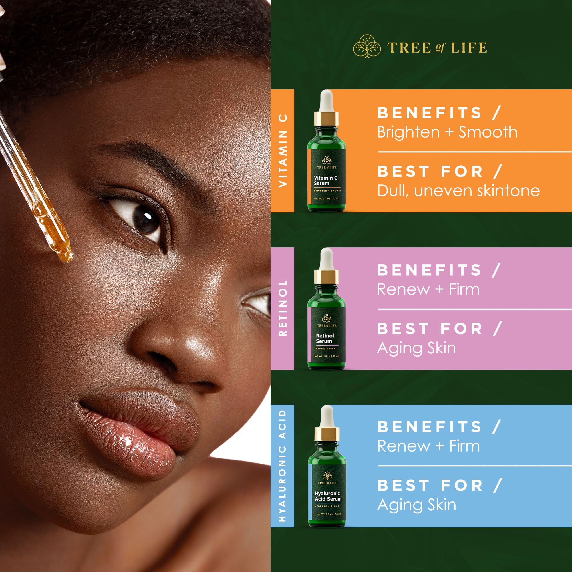 Tree of Life Beauty Coffret Trio élégant pour une routine soin complète.