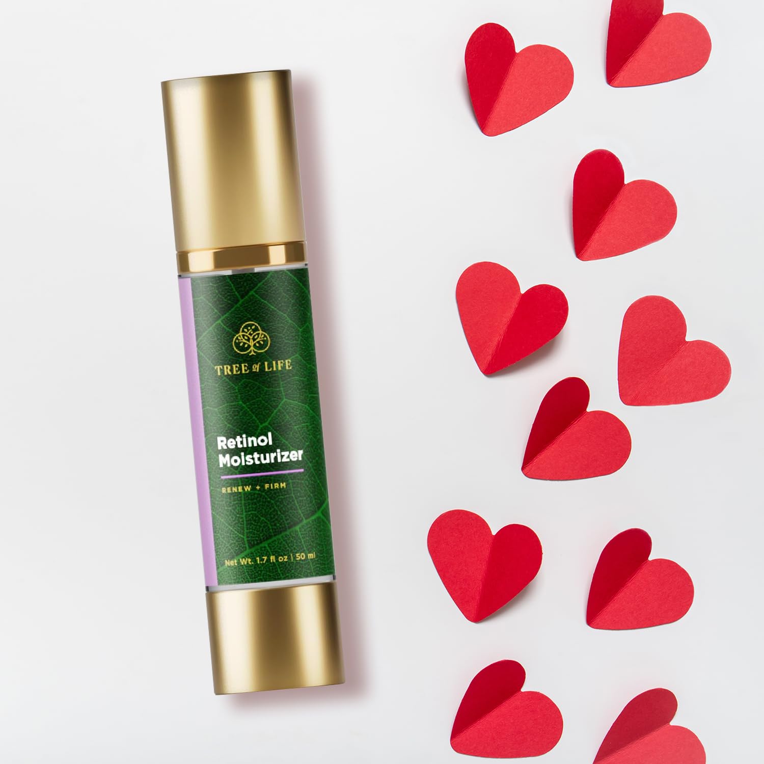 Tree of Life Beauty crème retinol anti-âge ciblant les ridules.