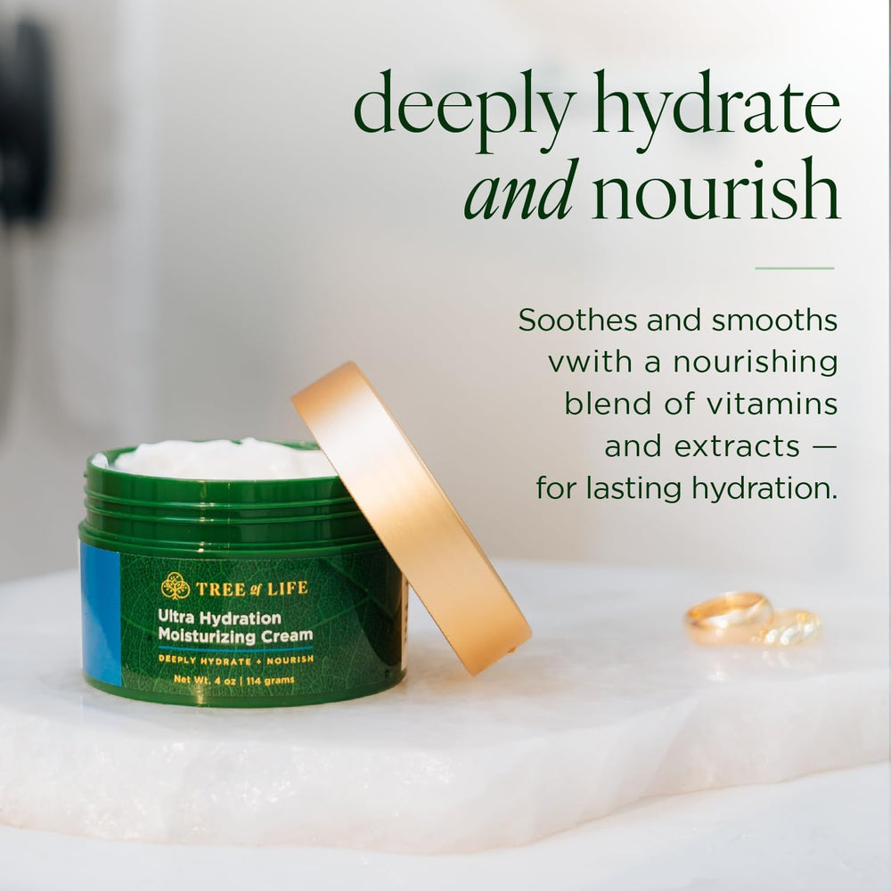 Tree of Life Beauty crème-visage-texture riche montre une consistance enveloppante