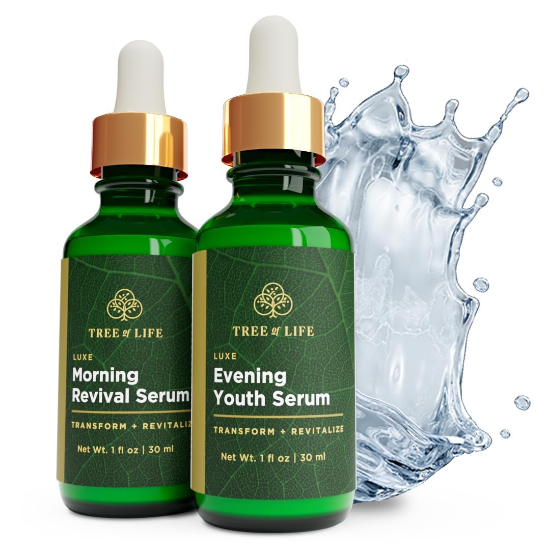 Tree of Life Beauty sérum visage, bouteille 1oz hydratation légère et douce.