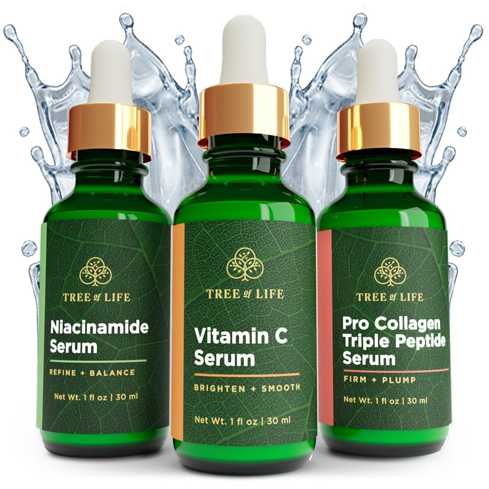 Sérum vitamine C Tree of Life Beauté dans flacon pour éclat durable