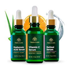 Tree of Life Beauty Sérum vitamine C en bouteille pour un teint plus uniforme.