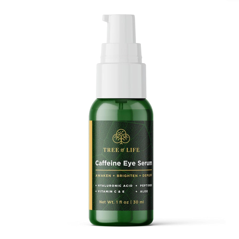 Sérum caféine pour les yeux Tree of Life, flacon 30 ml, réduction possible des poches