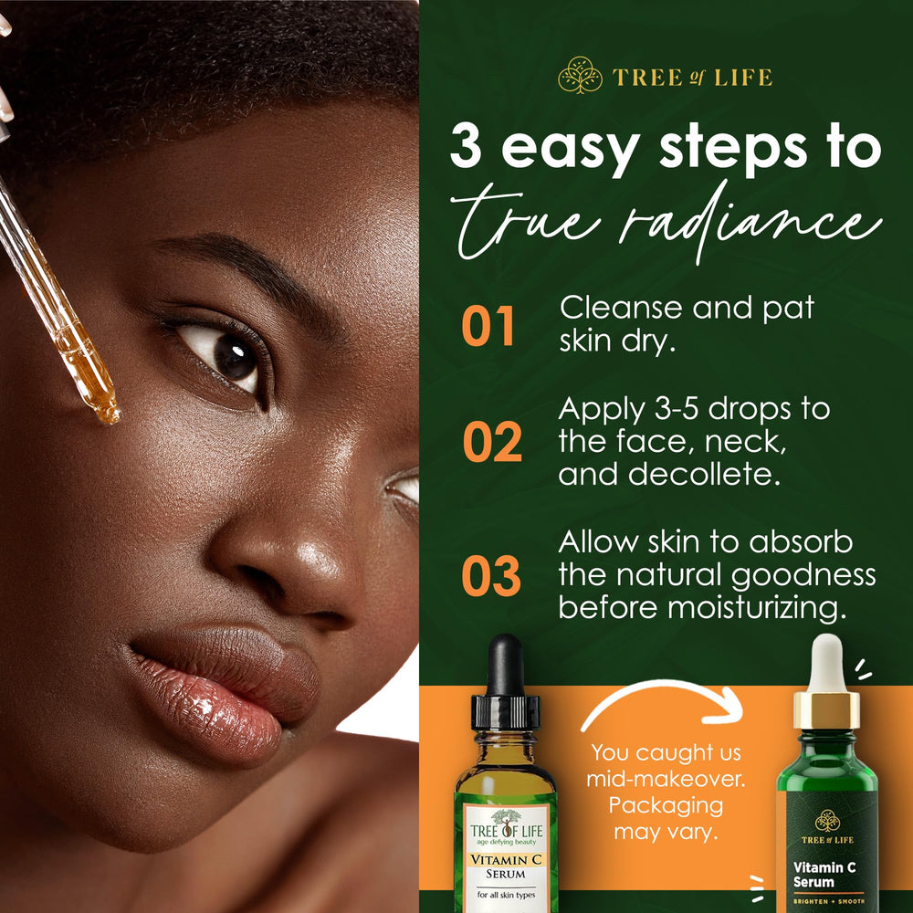 Emballage Tree of Life, testé dermatologiquement et sans cruauté animale.