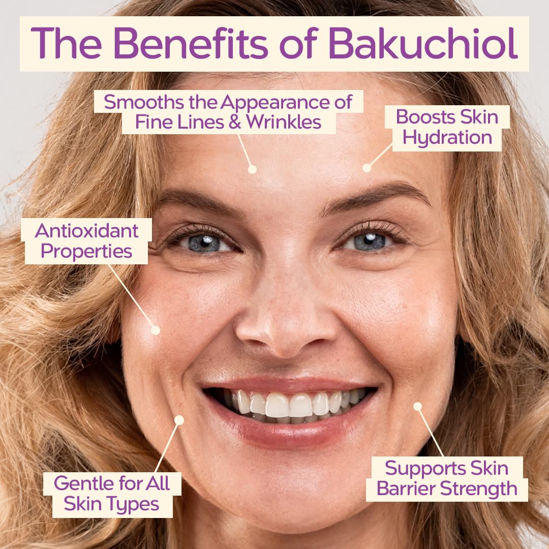 Tree To Tub Bakuchiol Serum Visage, hyaluronique inclus pour peau souple et fraîche.
