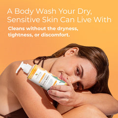 Texture crème mousseuse du Tree to Tub Citrus Body Wash pour un nettoyage doux.