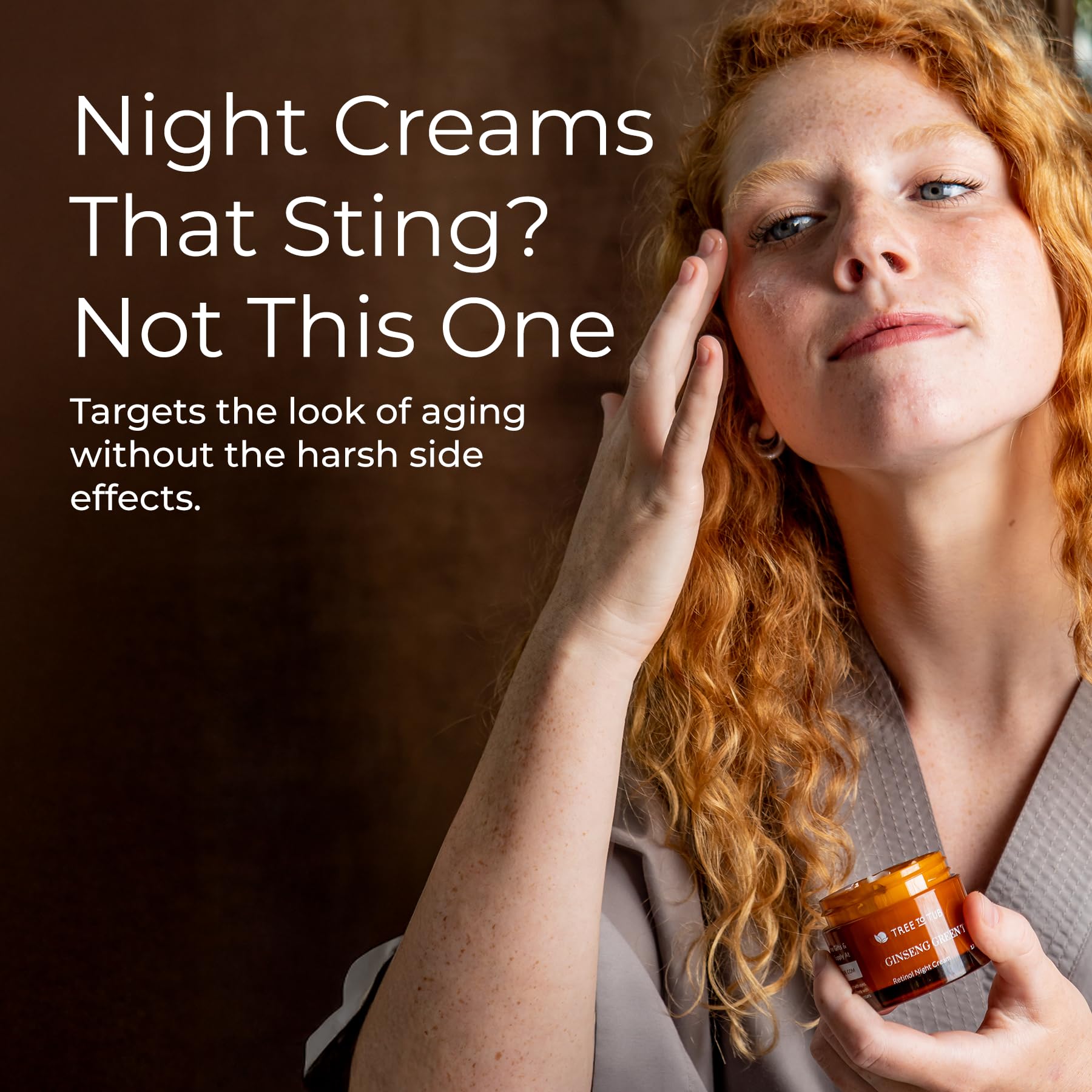 Tree to Tub crème de nuit à l'acide hyaluronique pour une peau repulpée