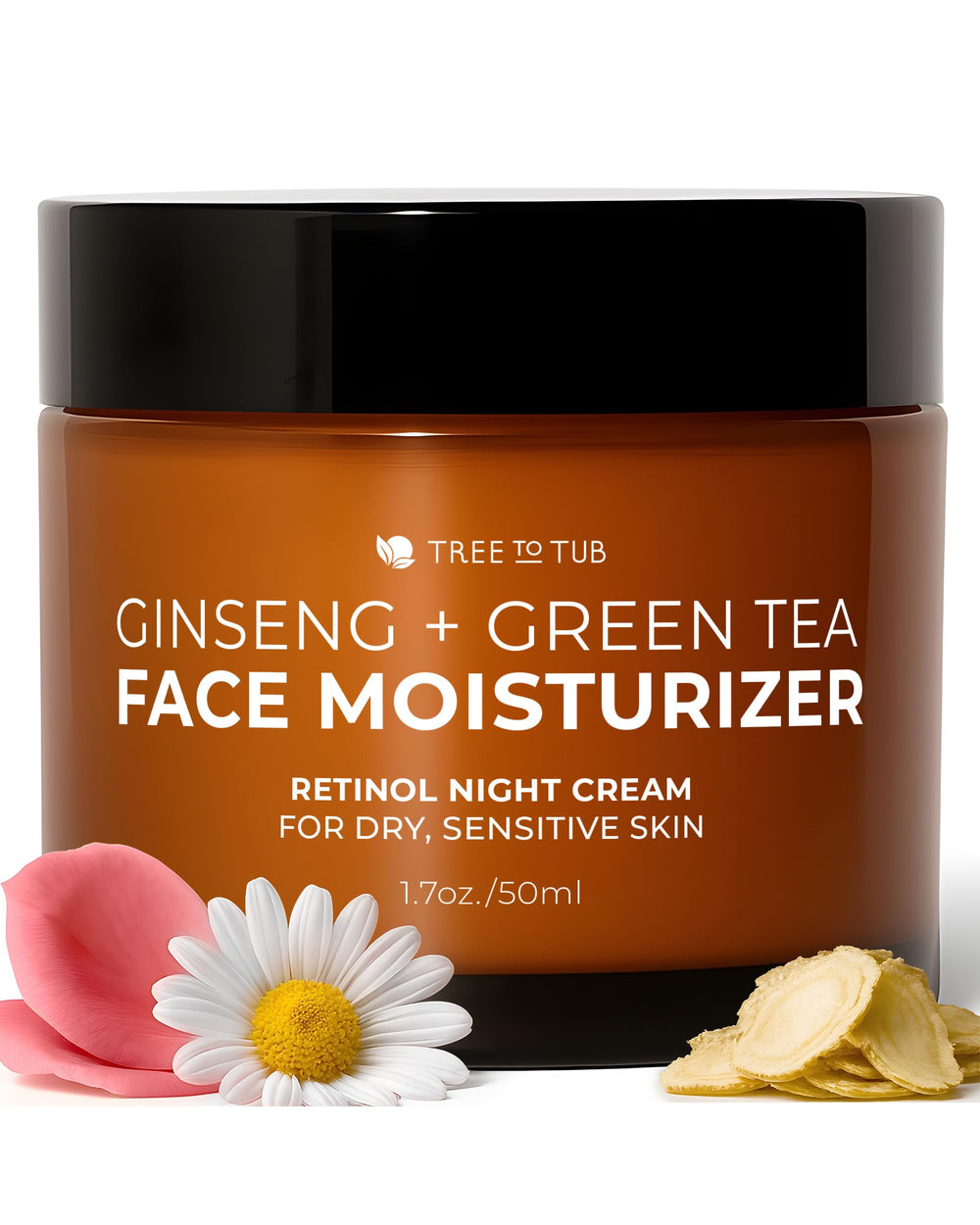 Tree to Tub crème visage retinol en flacon prête à hydrater et lisser