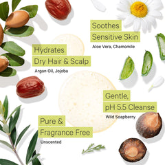 Tree to Tub Extraits de camomille et olive, soin apaisant.