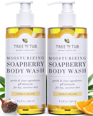 Tree to Tub Gel Douche Citrus – hydratation douce pour peau sèche après chaque douche
