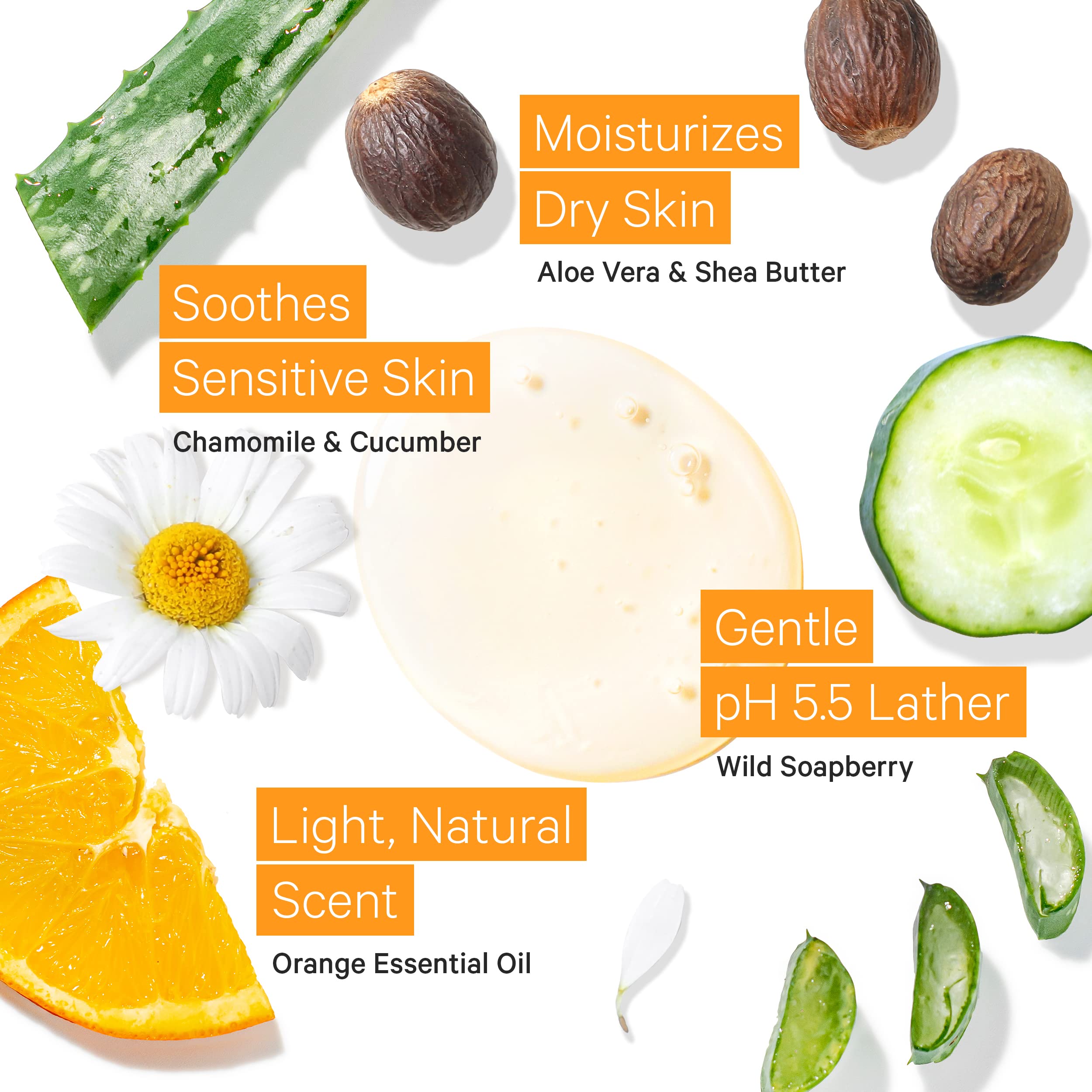 Tree to Tub Gel Douche Sensibilité – soin apaisant avec aloe, concombre et camomille
