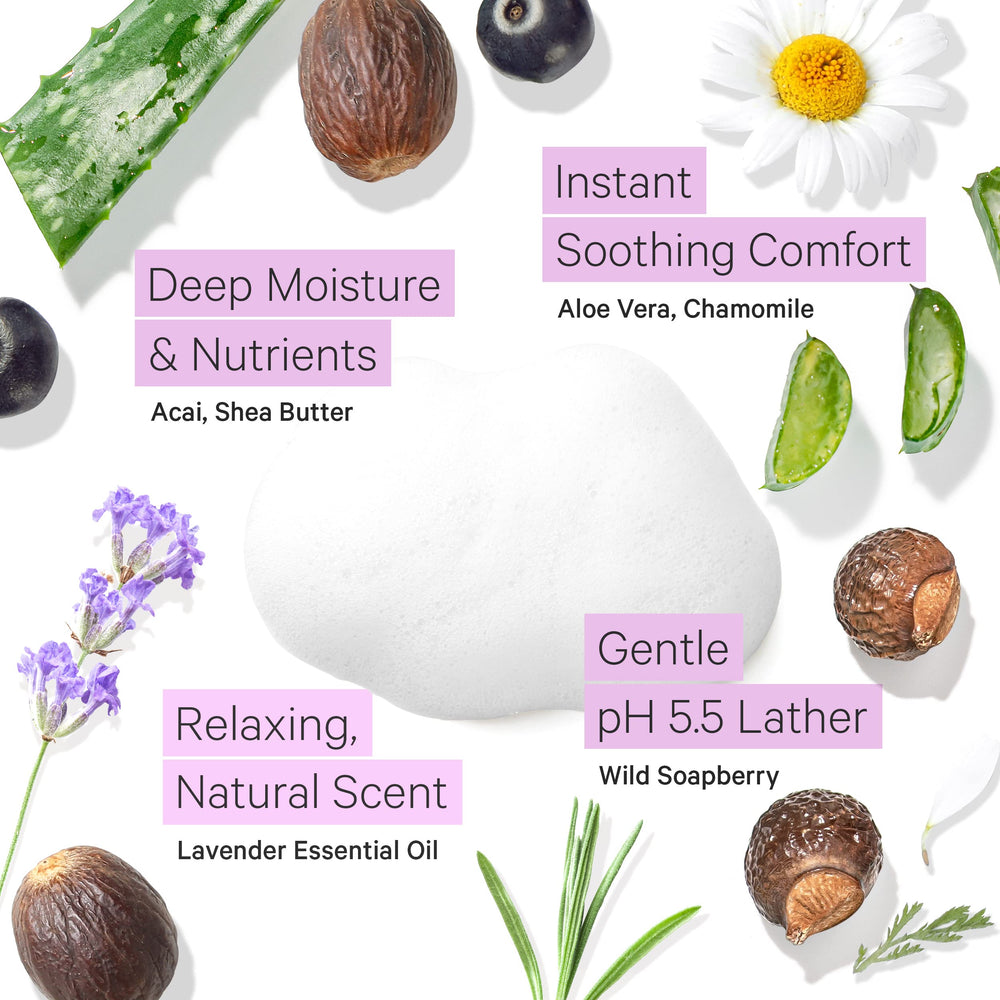 Tree to Tub lavage visage acai bio botanique pour éclat naturel.