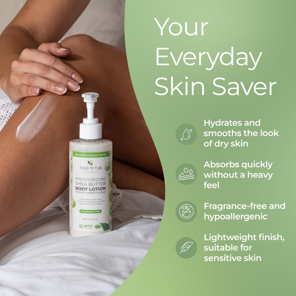 Application mains et pieds avec Tree to Tub, hydratation durable