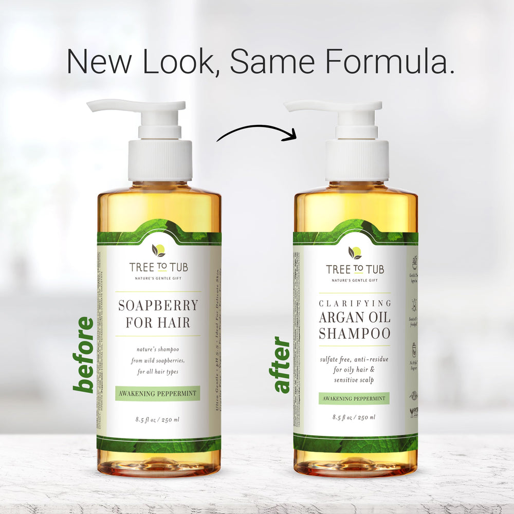Tree to Tub Peppermint Shampoo – aloé vera apaise le cuir chevelu sensible.