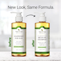 Tree to Tub Peppermint Shampoo – aloé vera apaise le cuir chevelu sensible.