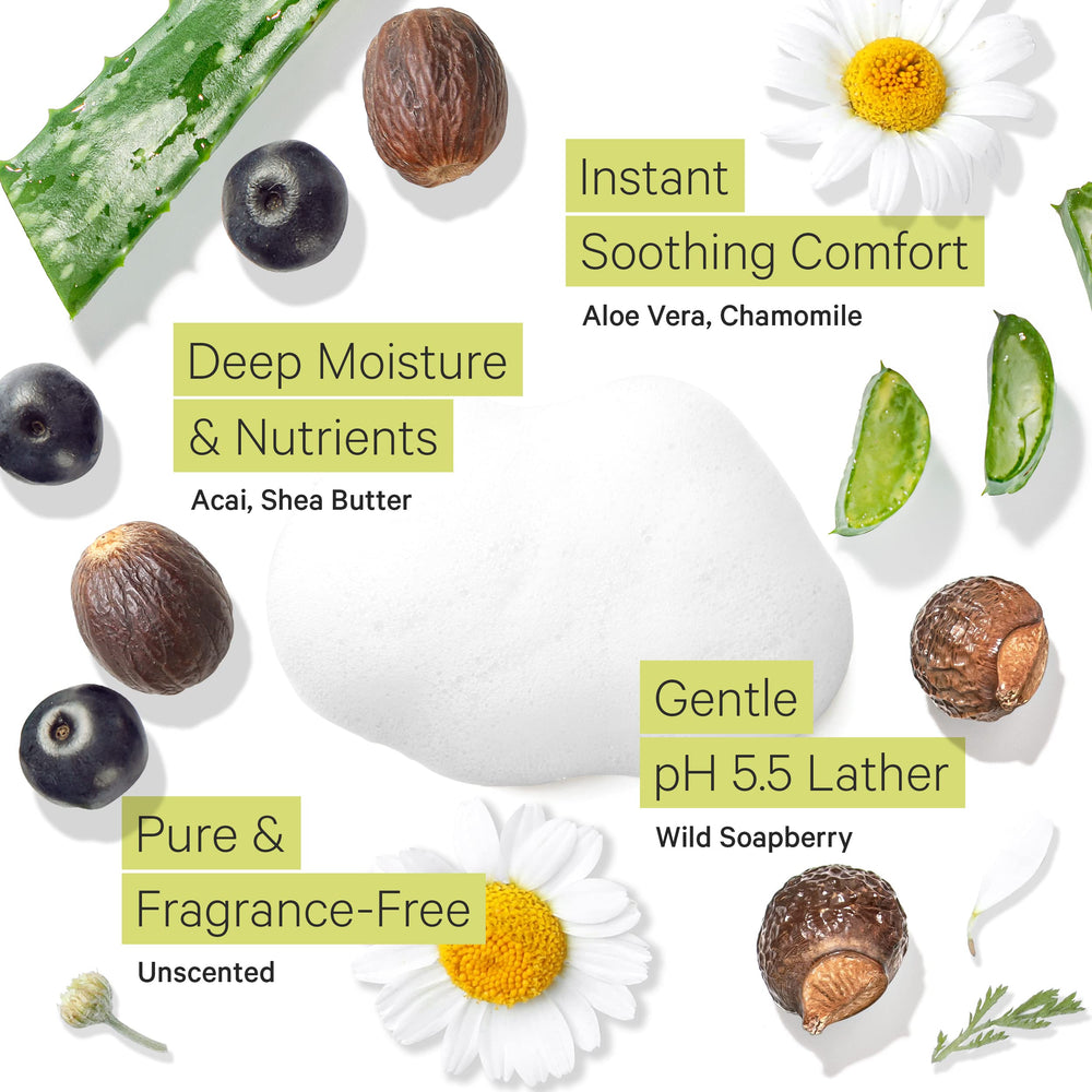 Sans parfum, Tree to Tub lave-visage idéal pour peaux sensibles