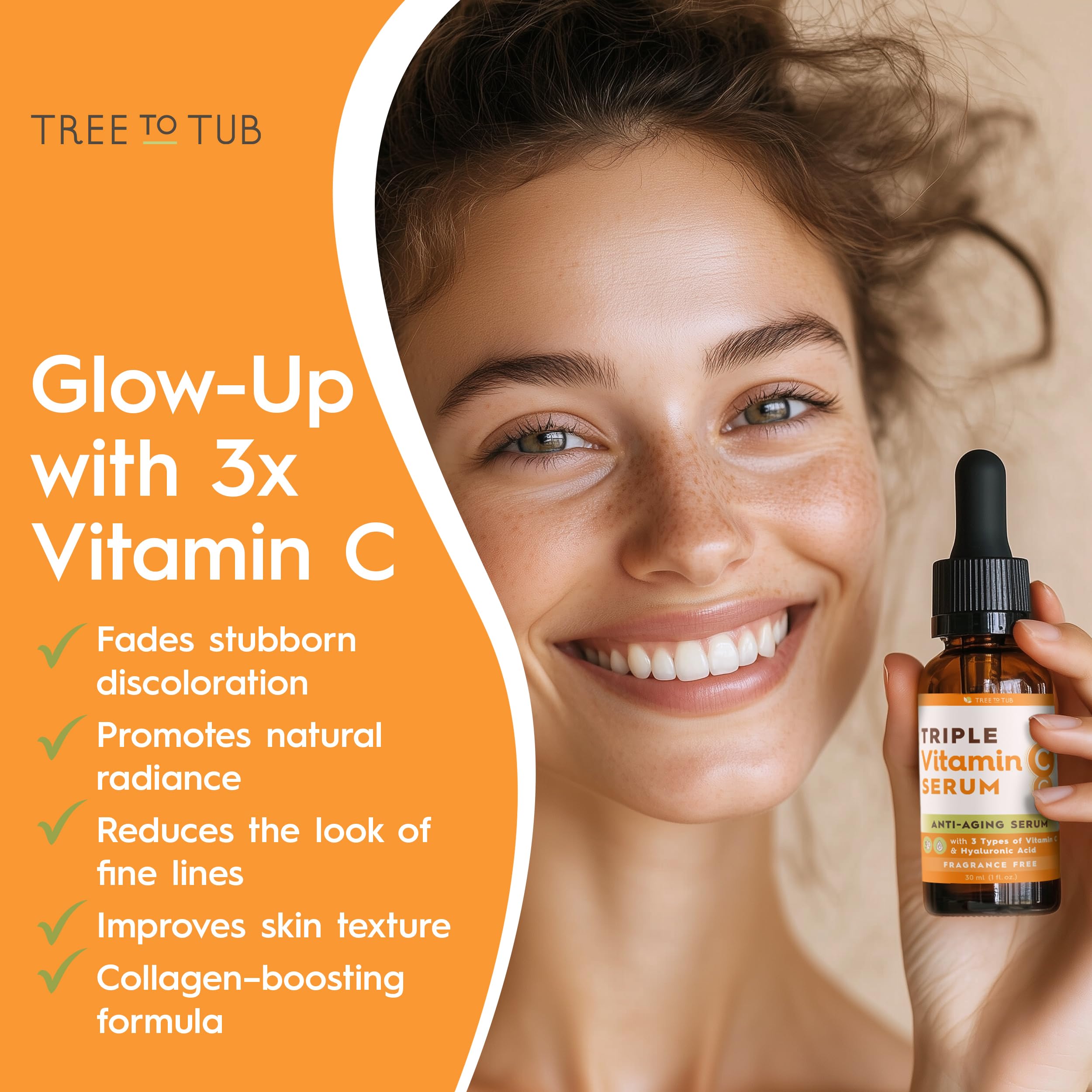 Texture hydratante visible du serum Tree To Tub vitamine C
