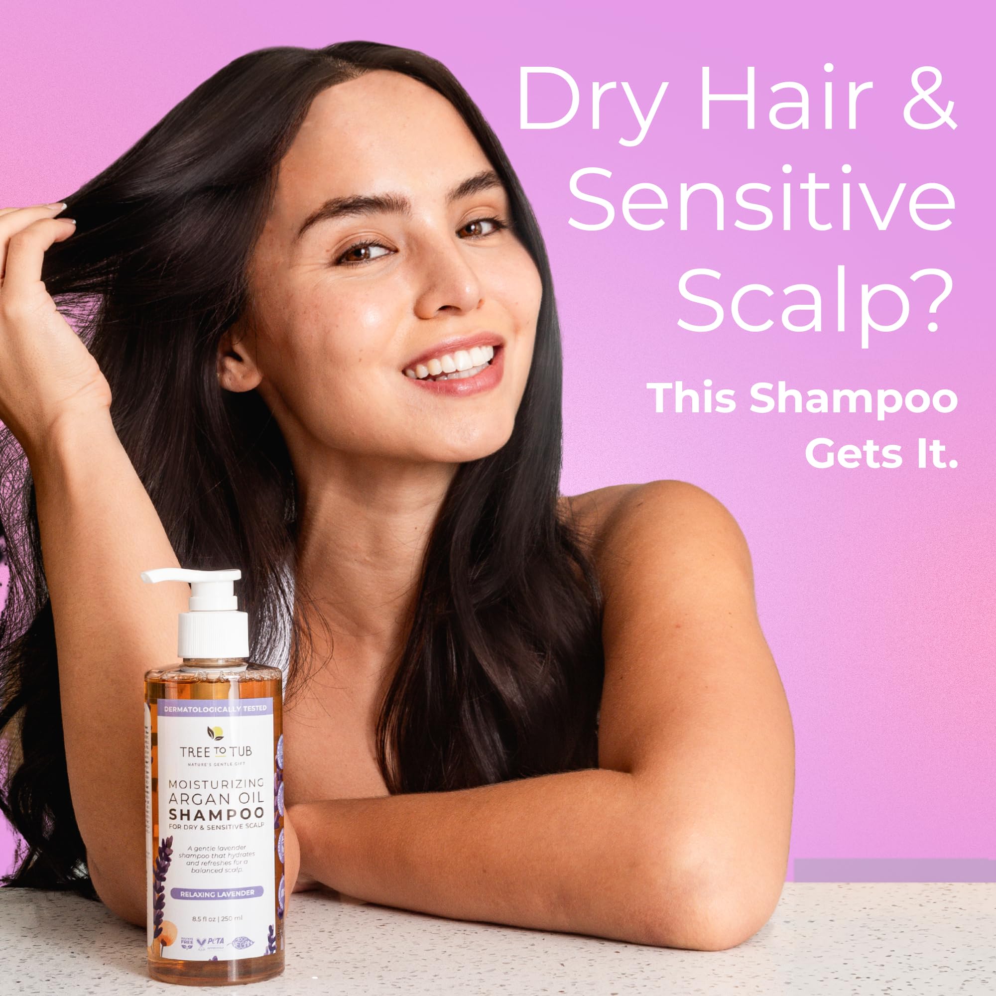 Tree to Tub Shampoing Lavande: mousse crémeuse hydratante pour cheveux secs
