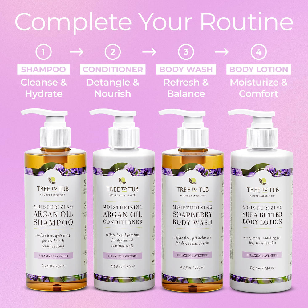 Tree to Tub Shampoing Lavande: pH équilibré pour cheveux plus harmonieux