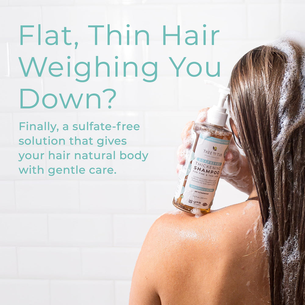Tree to Tub Shampoing Tea Tree Biotine Caféine – densité et énergie pour les cheveux