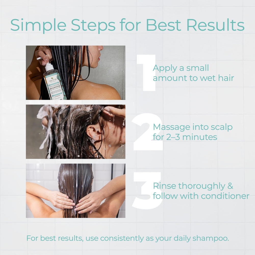 Tree to Tub Shampoing Volume Cheveux Léger – apparence plus dense sans lourdeur