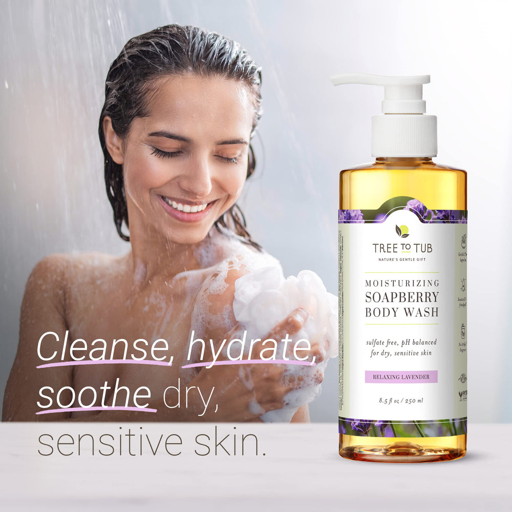 Tree to Tub Texture crème légère, hydrate peau sèche en douceur.
