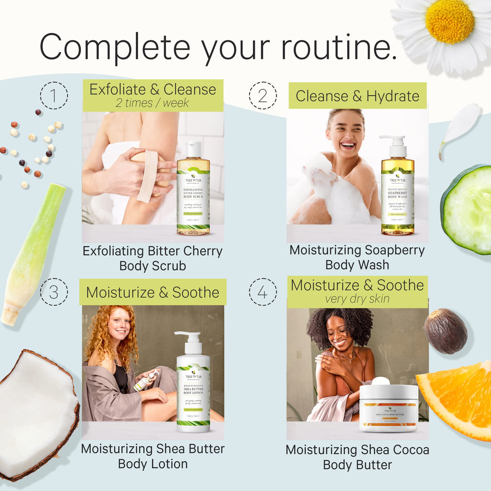 Tree to Tub utilisation quotidienne douce pour peaux sensibles.