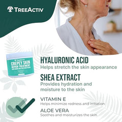 TreeActiv Crème visage, texture soyeuse pour peau plus lisse et ferme.