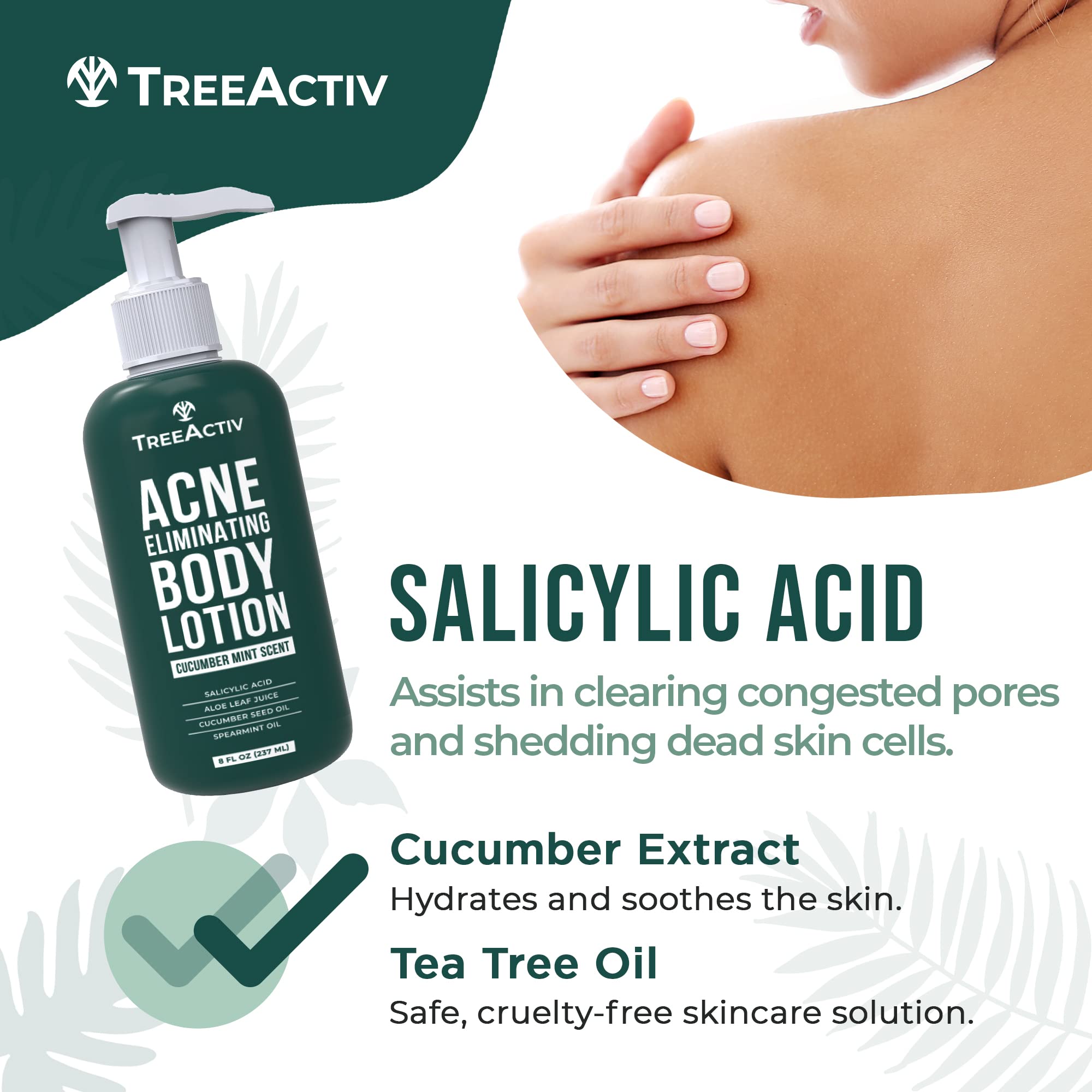 TreeActiv lotion parfum concombre-menthe, expérience rafraîchissante à l’application.