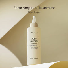 Treecell Forte Ampoule – application sur cheveux humides pour démarrer la réparation.